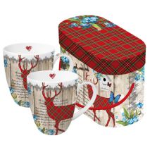 Winter Collage Oval Gift Box (Item ID:1956)