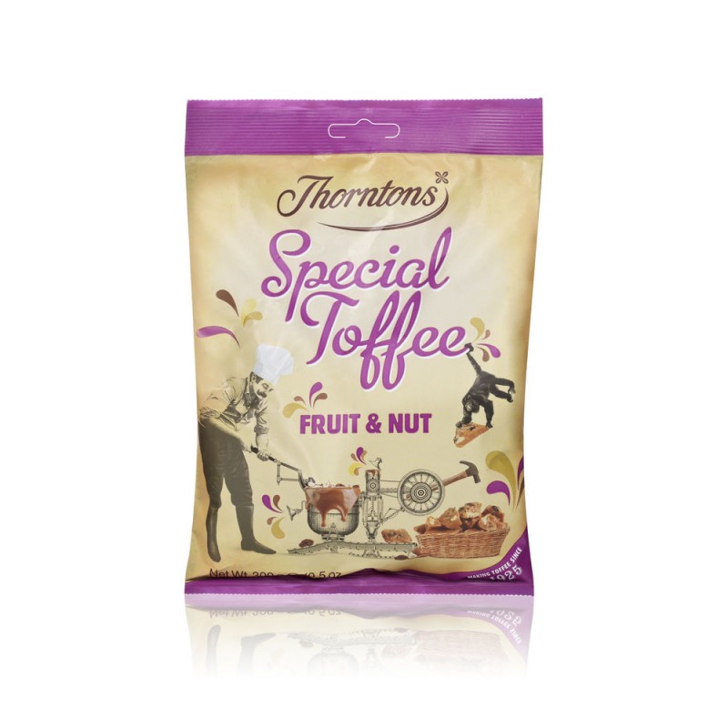 Thorntons Bags 300g Fruit and Nut Toffee Bag Fresco Gourmet Coffee and Tea